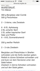 Wurstsalat Tim Malzer Wurstsalat Salat Wurstchen
