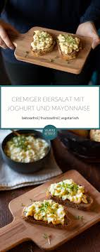 Cremiger Eiersalat Mit Joghurt Und Mayonnaise Sugarfree Naturally Blog Fur Fructoseintoleranz Rezept Lebensmittel Essen Eiersalat Mayonnaise