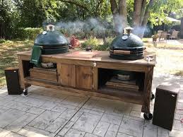 I have a large, so note the dimensions i'm referencing here are for a large egg. Big Green Egg Table Plans Wild Country Fine Arts