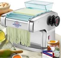 Moongiantgo Macchina per Pasta Fresca Professionali (Acciaio Inossidabile,  Con 2mm Fine & 2.5mm Rotondo & 4mm Piatto & 9mm Largo Taglierina, ...