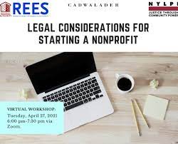 Check spelling or type a new query. Webinar Legal Considerations For Starting A Nonprofit New York Lawyers For The Public Interest