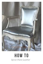 Spray Paint Leather Chair Painting Leather Leather Chair Looking Glass Spray Paint