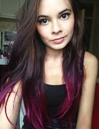 The 24 different looks you can achieve. I Love How Pink And Purple Is Blended In Perfect Dip Dyed Hair For Summer Tie Dye Hair Dipped Hair Hair Color For Black Hair