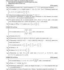 Subiecte simulare clasa a 11 a matematica. Subiecte Èi Barem Corectare Simulare Bac 2017 MatematicÄ Èi Istorie Clasa A Xi A Uman Èi Real
