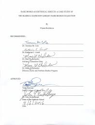 RARE BOOKS AS HISTORICAL OBJECTS: A CASE STUDY OF THE ELMER E. RASMUSON  LIBRARY RARE BOOKS COLLECTION