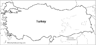 Printable map (jpeg/pdf) and editable vector map of turkey showing country outline and flag in the background. Outline Map Research Activity 1 Turkey Enchantedlearning Com