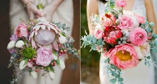 Focal flowers like roses and gerbera daisies, filler flowers like asters and baby's breath, secondary flowers like mini carnations, larkspur, and spray roses, and plenty of greenery like lemon leaf and ruscus. 5 Australian Natives For Your Wedding Bouquet Wedded Wonderland
