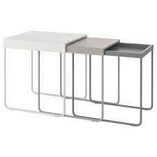Granboda Nesting Tables Set Of 3 Ikea In 2020 Nesting Tables Ikea Small Tables