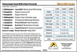 homemade baby formula the closest