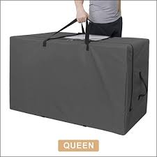 Cuddly Nest Folding Mattress Storage Bag Heavy Duty Carry Case For Tri Fold Guest Bed Mattress Fits Up To 6 I In 2020 Mattress Storage Folding Mattress Queen Mattress