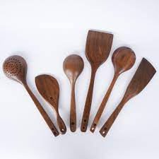 A house with a bed and weapon, bow, and shield storage. Dark Walnut Kitchen Utensils 6 Pieces Set Japana Home
