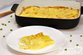 Schnell zubereiteter auflauf mit sahnesoße und madelkruste. Falsches Kartoffelgratin Low Carb Mix Dich Glucklich Thermomix Rezepte Fur Food Non Food Essen Kosmetik Putzmittel Etc