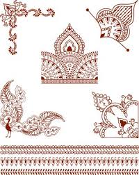 A Series Of Corner Designs Inspired By The Art Of Mehndi Mehndi Designs Henna Designs Henna Patterns