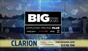 Explorejeffersonpa Com Sponsored The Big Finish Sales Event Is Happening Now At Clarion Chrysler Dodge Jeep And Ram