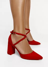 Shop for ankle strap heels online at target. Red Block Heel Pumps Lanez New Deezee Ccc Deezee Shop Online