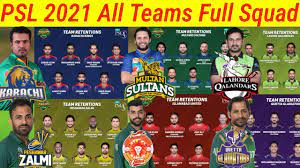 Here below we have mentioned the psl 2021 schedule fixtures venues and stadiums where the matches of pakistan super league will be played Psl 2021 All Teams Full Squad Psl 2021 All Teams 15 Members Confirm Squad Psl 6 All Teams Squad Youtube
