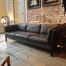 Leather sofas are our passion; Genuine Old Vintage Brown Leather Couch Piet Jonker