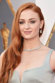 Sophie Turner Oscars Beauty Red Hair Color Shades Of Red Hair