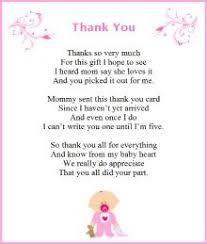 Baby Shower Thank You Poems From Baby Baby Shower Poems Thank You Poems Baby Shower Thank You