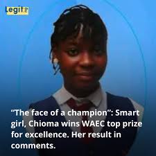 Chioma's WAEC result is top-notch, making people to call her a hot brain.  The result is in comments. Photo credit: Facebook/St Paul's Academy