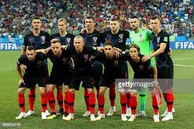 The Croatia Players Pose For A Team Photo Prior To The 2018 Fifa World Cup Russia Round Of 16 Match Between Croatia And Denmark At Mannschaftsfotos Fifa A Team