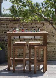 Shop from a range of bar tables at domayne. Reclaimed Teak Bar Table And 4 Stool Set Diy Patio Table Outdoor Bar Table Outdoor Tables And Chairs