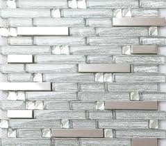 Metal Backsplash Tiles Silver Stainless Steel Backsplash Interlocking Crystal Glass Diamond Til Stainless Steel Backsplash Metallic Backsplash Glass Backsplash