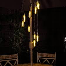 Industrial rewind hanging solar bulb. Filament Battery Operated Led Festoon Spiral Chandelier 10 Lights Lighting Direct