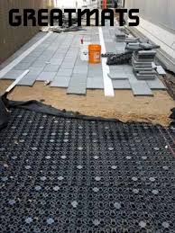 Rooftop Open Drainage Tile For Dog Training Artificial Grass Turf In 2020 Outdoor Flooring Outdoor Tiles Patio Flooring