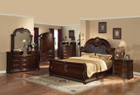 Antique cherry wood furniture set becomes the secret of this beautiful woman's bedroom. Cherry Wood Espresso Pu Queen Bedroom Set 4p Anondale 10310q Acme Traditional Anondale 10310q Set 4