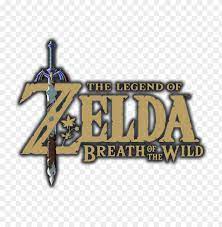 The Legend Of Zelda Breath Of The Wild Logo With Outline Zelda Breath Of The Wild Title Png Image With Transparent Background Png Free Png Images Legend Of Zelda