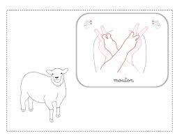 Mouton Lsf Illustration Langage Des Signes Bebe Apprendre La Langue Des Signes Signs