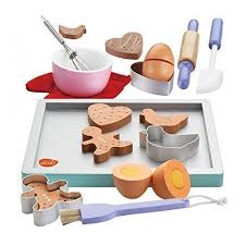 Bee Smartbackset Aus Holz Spielzeug Kekse Backblech Fur Kinder Platzchen Backset Kuchenspielzeug Ausstechformen Ke Lebensmittel Essen Ausstechformen Backen