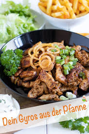 Gyros Aus Der Pfanne Mit Putenfleisch Meinestube Rezept Putenfleisch Gyros Rezepte
