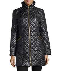 Quilted Zip Detailed Puffer Jacket Black Jackets Puffer Jackets Puffer