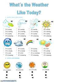 Winds variable at 1 to 7 mph (1.6 to 11.3 kph) (1.6 to 11.3 kph). What S The Weather Like Today Exercise
