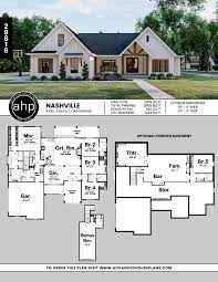 1 Story Modern Farmhouse Plan Nashville Craftsman House Plans Modern Farmhouse Plans Basement House Plans