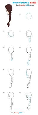 How To Draw A Braid Really Easy Drawing Tutorial Drawing Tutorial Easy Drawing For Beginners Drawing Tutorials For Beginners