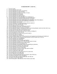 If you find these messages, wishes & quotes useful and lovely, kindly share them with your friends on facebook. 50 Reasons Why I Love You Reasons Why I Love You Why I Love You Reasons I Love You