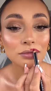 Bridal Makeup with Red Lips by Lydia Fowler