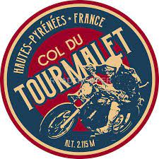 Col Du Tourmalet Motorcycle 01 T Shirt Sticker Route Des Cols Pyrenees Sticker By Roadtrooper Adventure Bike Travel Sky Ride Racing Posters