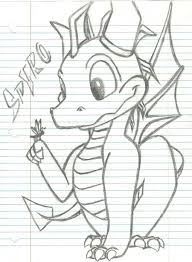 Black And White Spyro Spyro The Dragon Dessin