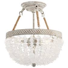 All flush mount lighting products shipped direct from kichler lighting shop. Kichler Kona Cay 12 In Distressed Antique White Incandescent Semi Flush Mount Light In The Flush Mount Lighting Department At Lowes Com