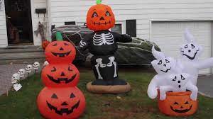 An inflatable decoration is exactly the answer, whether it's for the garden, your business or any party and gathering you want to bring some fun and excitement into. My Airblown Inflatable And Halloween Decorations Display 2013 Youtube