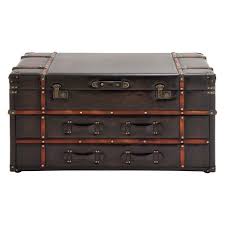 You'll receive email and feed alerts when new items arrive. Wood And Leather Trunk Coffee Table Brown Olivia May Target