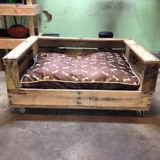 Just build most of the dog bed out of pallets and they will cost you next to nothing. Diy Rustic Pallet Dog Bed Pallet Furniture Plans