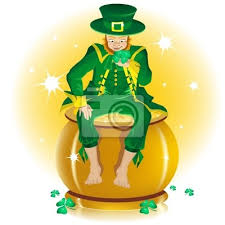 Opowieści dla dzieci z irlandią: Swiety Patryk I Pot Gold Obrazy Na Sciane Obrazy Koniczyna Patrick Irlandzki Myloview Pl