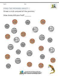 Welcome to touchmath multisensory teaching types activities printables math. Kindergarten Money Worksheets 1st Grade