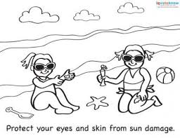 Coloring Sheets For Summer Safety Lovetoknow Summer Safety Summer Safety Activities Coloring Pages