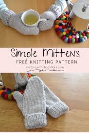 And there are two how to vidoes to help you with the pattern. How To Knit Mittens In The Round Free Pattern Knitting With Chopsticks